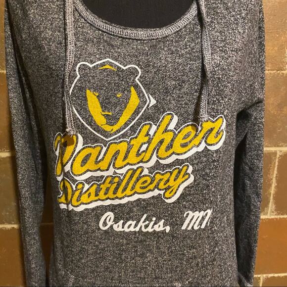 Panther Distillery MN Hooded Sweatshirt Graphic Top Women's M Medium - Picture 3 of 8
